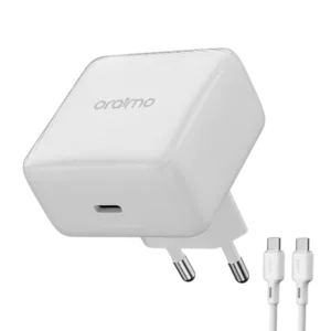 oraimo PowerCube 20 Chic Kit de chargeur mural GaN 20 W avec câble Type-C vers Type-C